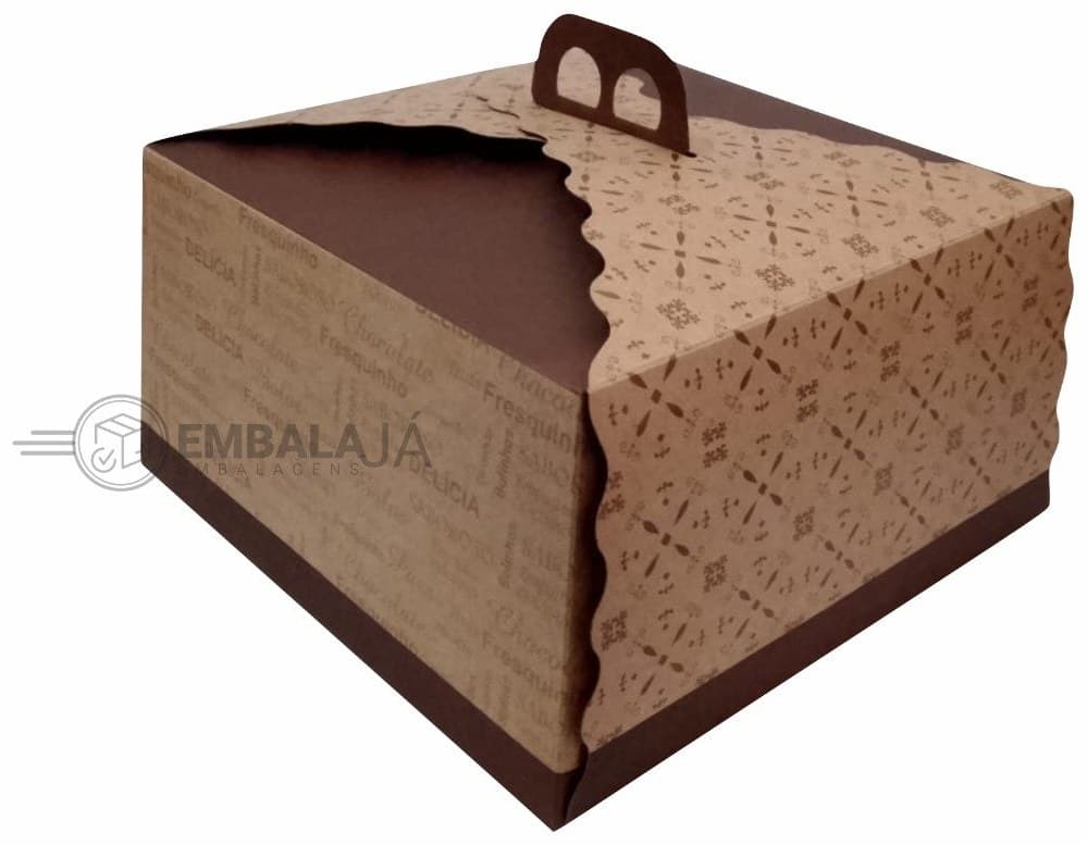 Caixa para Bolo com Alça até 1 kg